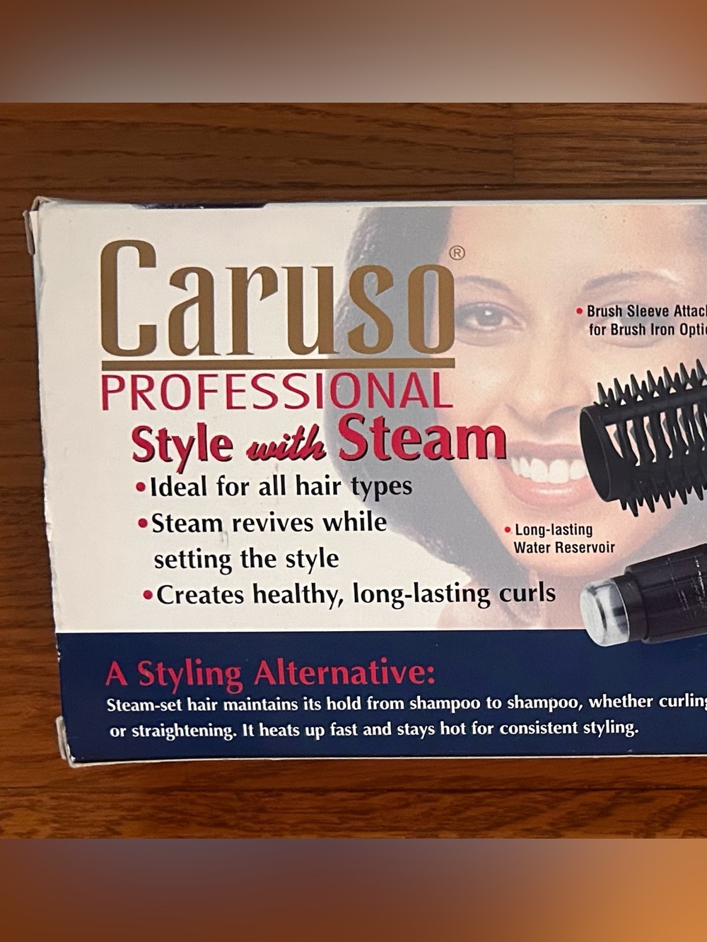 Caruso Professional Steam Styling System 1” Curling Iron/Brush Iron In One